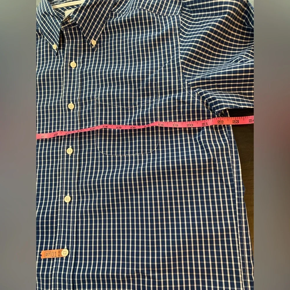 LL Bean Shirt Mens Medium Blue‎ Long Sleeve Button Down Coastal Prep Office Work